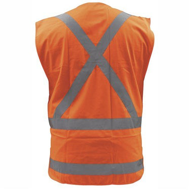 VEST TTMC-W17 X-BACK POLYESTER - Kiwi Workgear